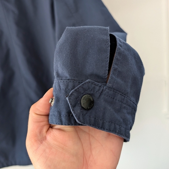 ONLY & SONS Men's Dark Blue Hooded Zipped Windbreaker ~ Size Small - Picture 11 of 15